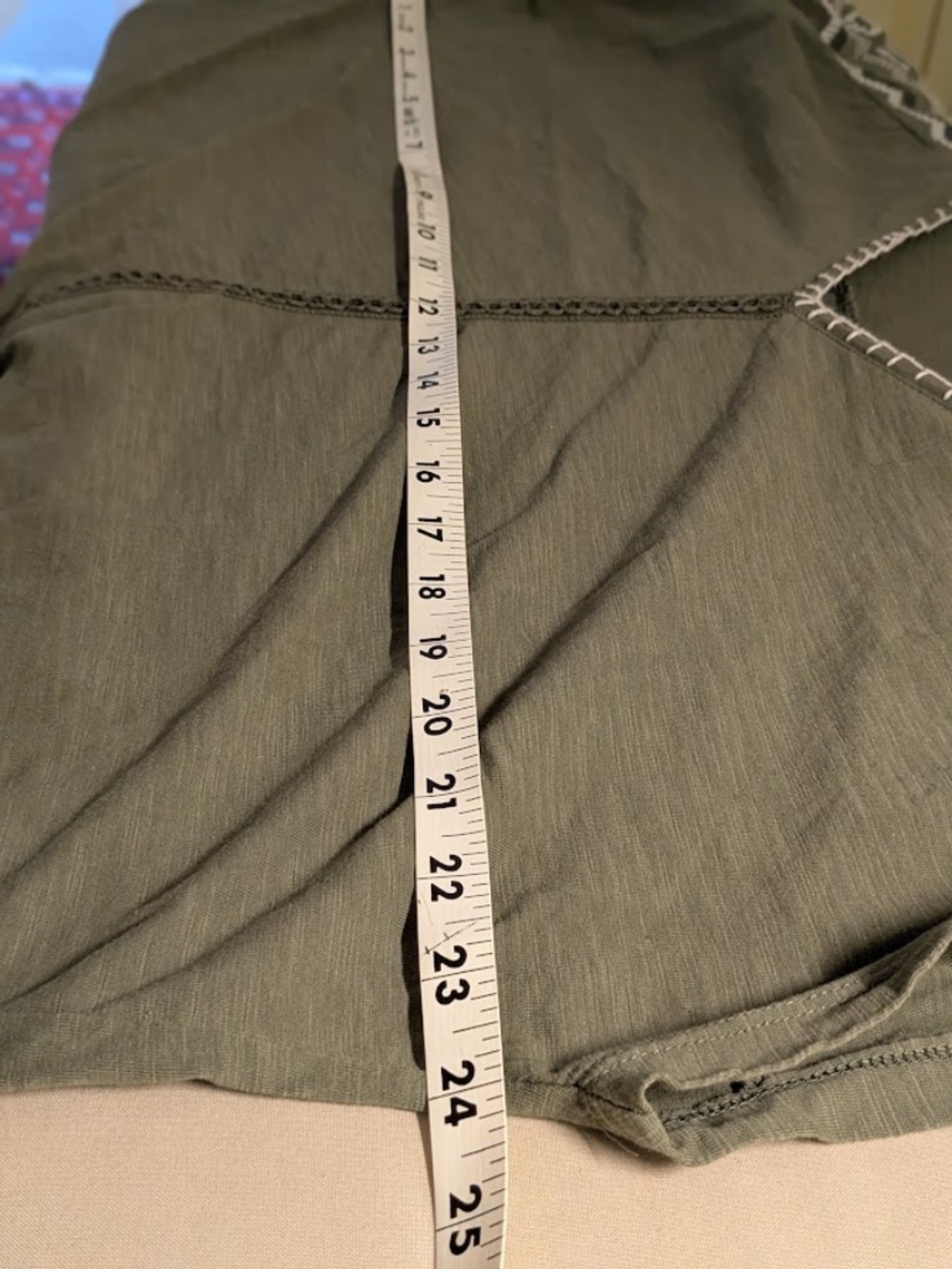 FINAL MARKDOWN. Style & Co. Plus Size 2x Embroidered Green Top - Picture 6 of 7